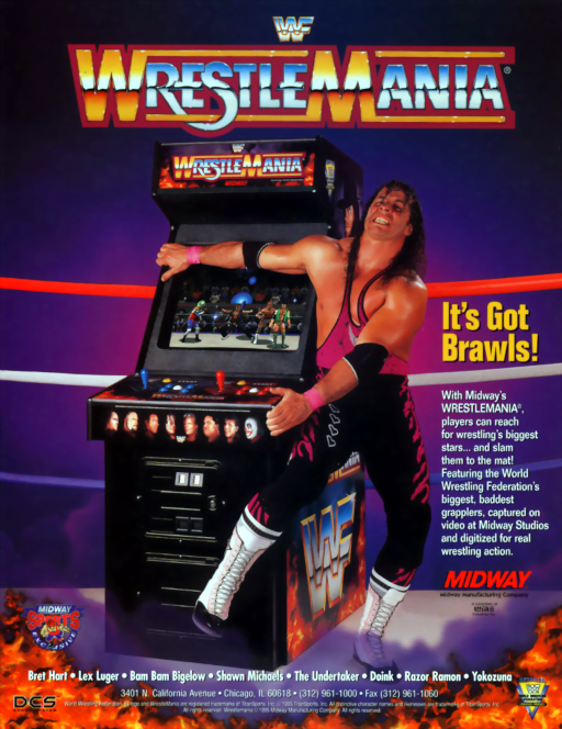 WWF - Wrestlemania (rev 1.30 08-10-95) MAME2003Plus Game Cover